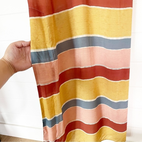 Vix by Paula Hermanny Guadalupe Milos Long Maxi Striped Multicolor Dress Medium - Picture 8 of 12